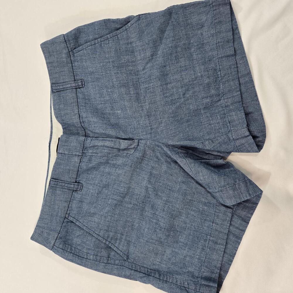 J. Crew Women's Casual Blue Cotton Chino Shorts Size 2